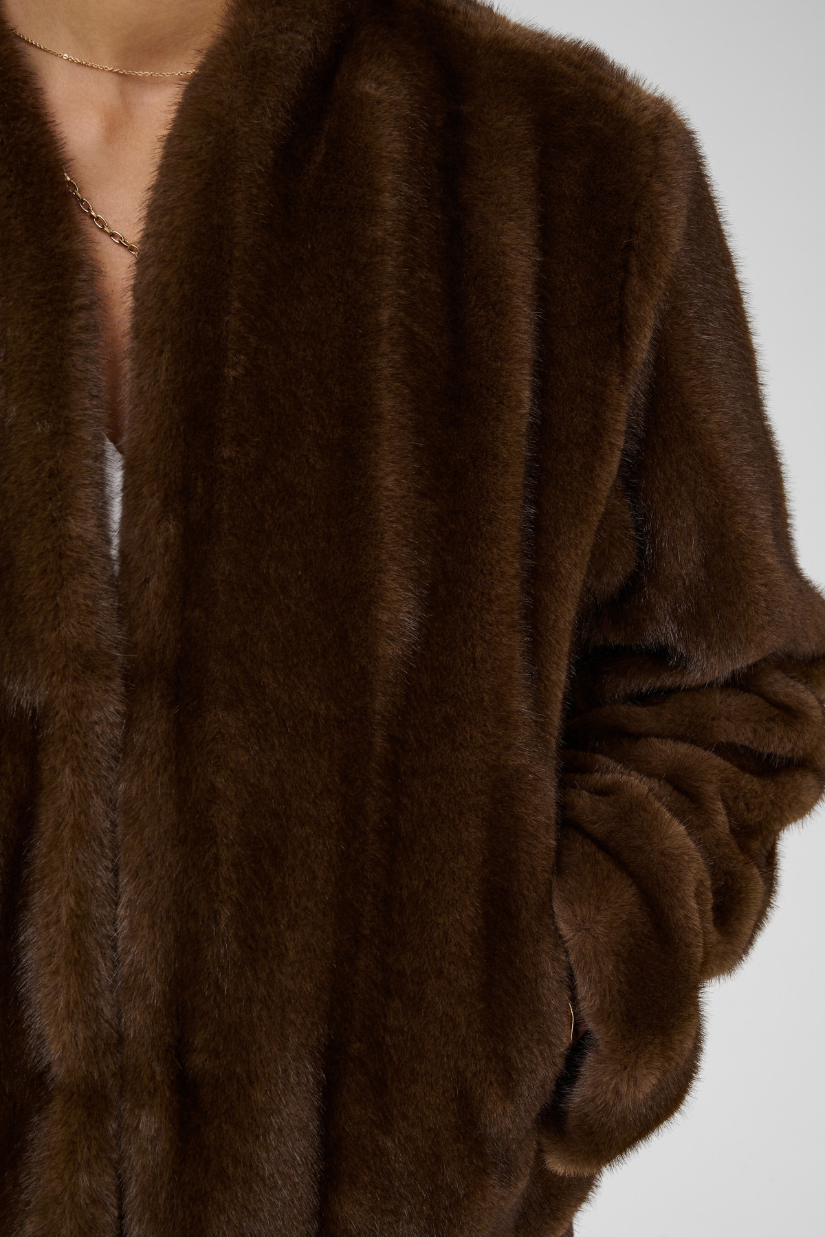 Veste cream frania fourrure marron 10615562 (2)