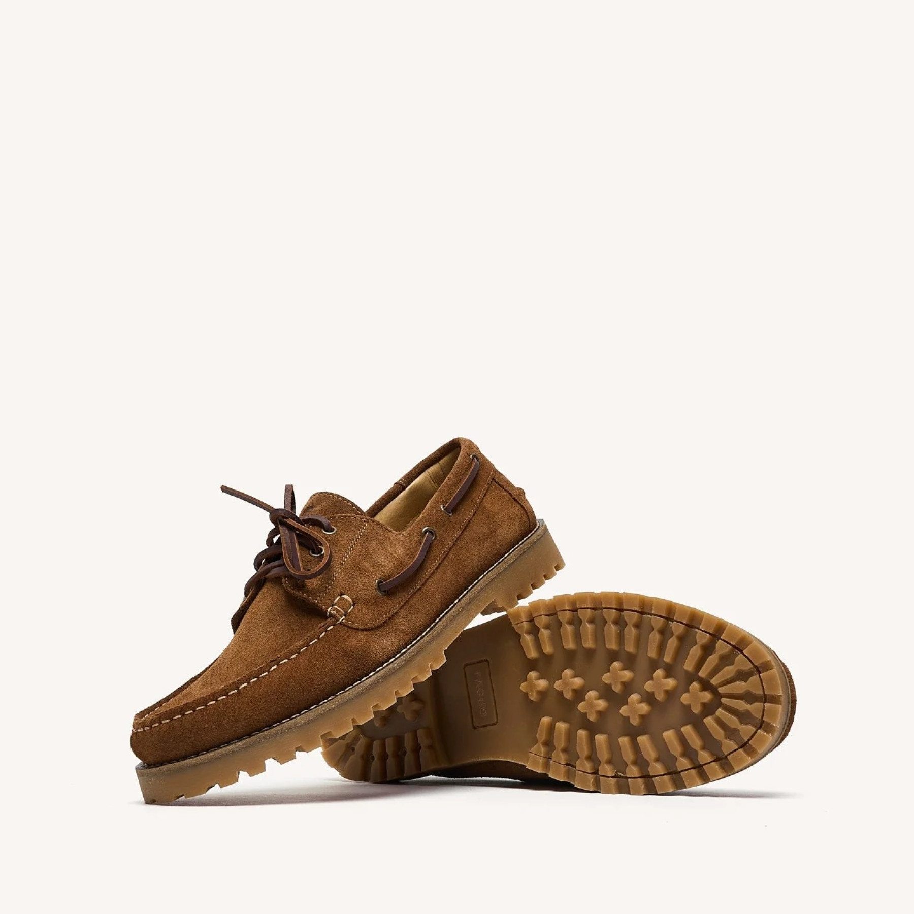 faguo chaussures bateau larch suede camel (5)