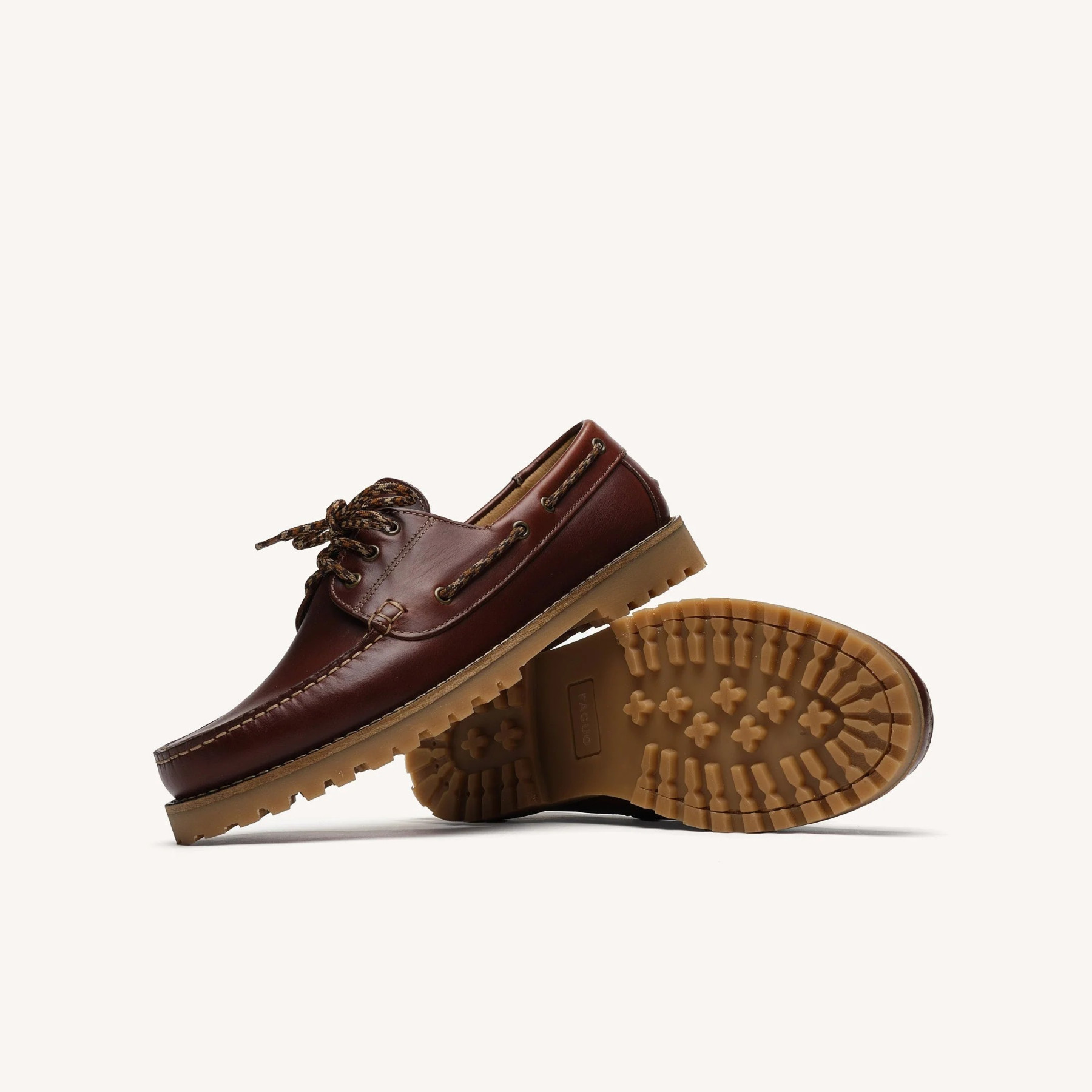 faguo chaussures bateau larch cuir marron (3)