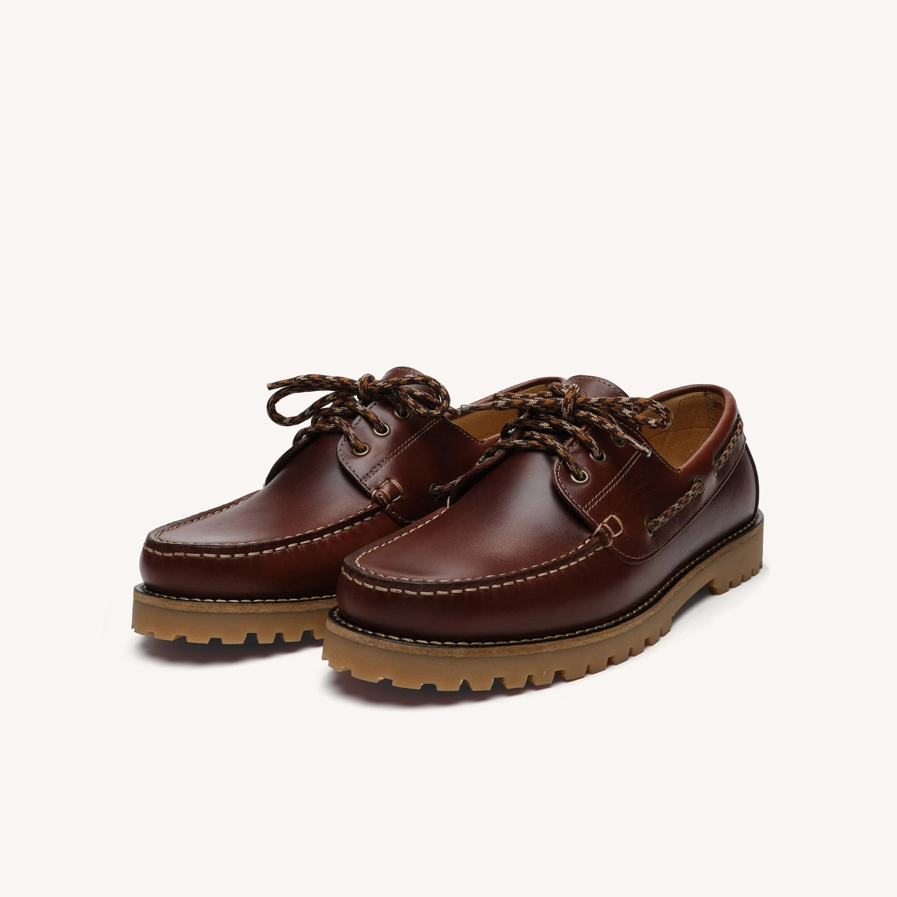 faguo chaussures bateau larch cuir marron (5)