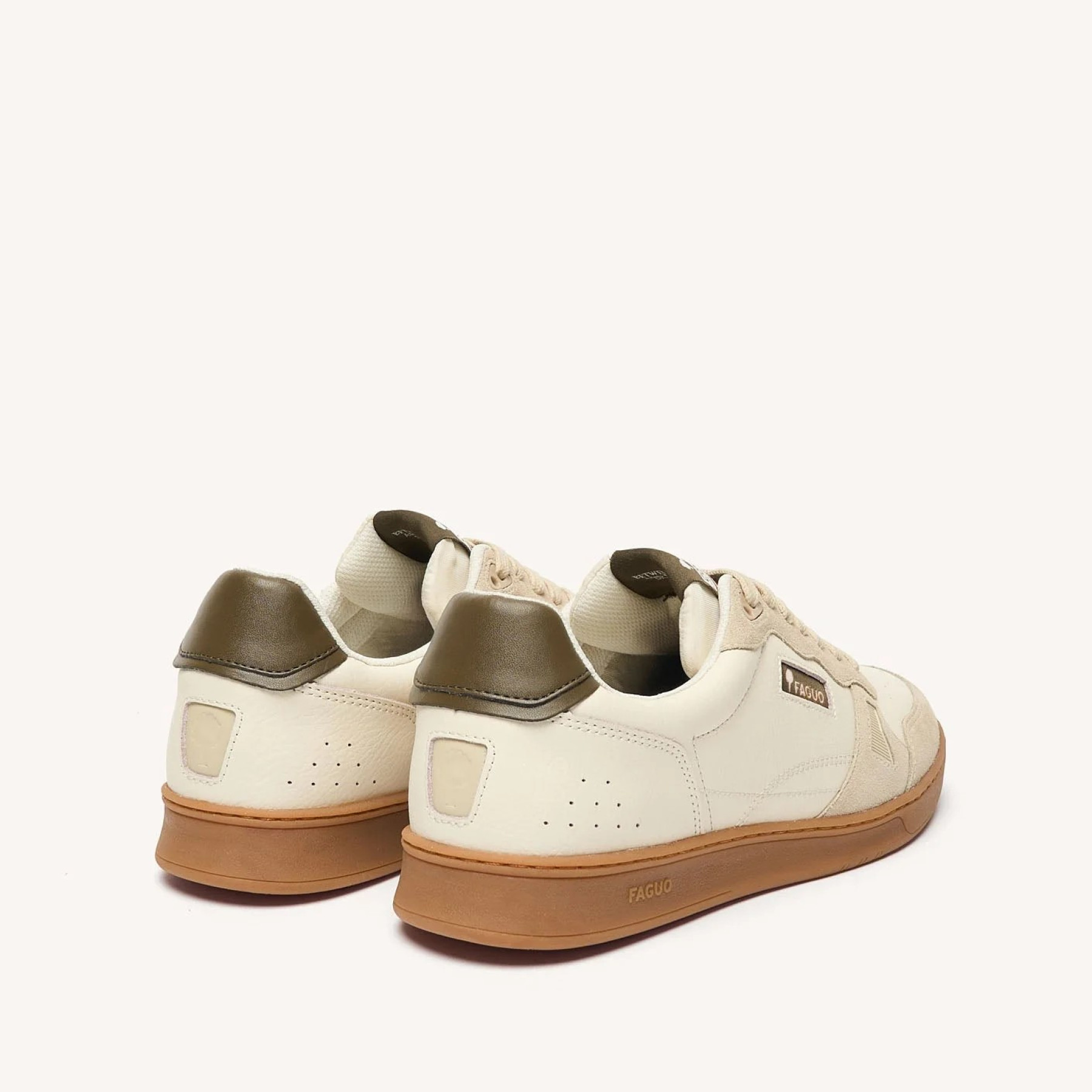 faguo basket commute ecru / kaki (3)