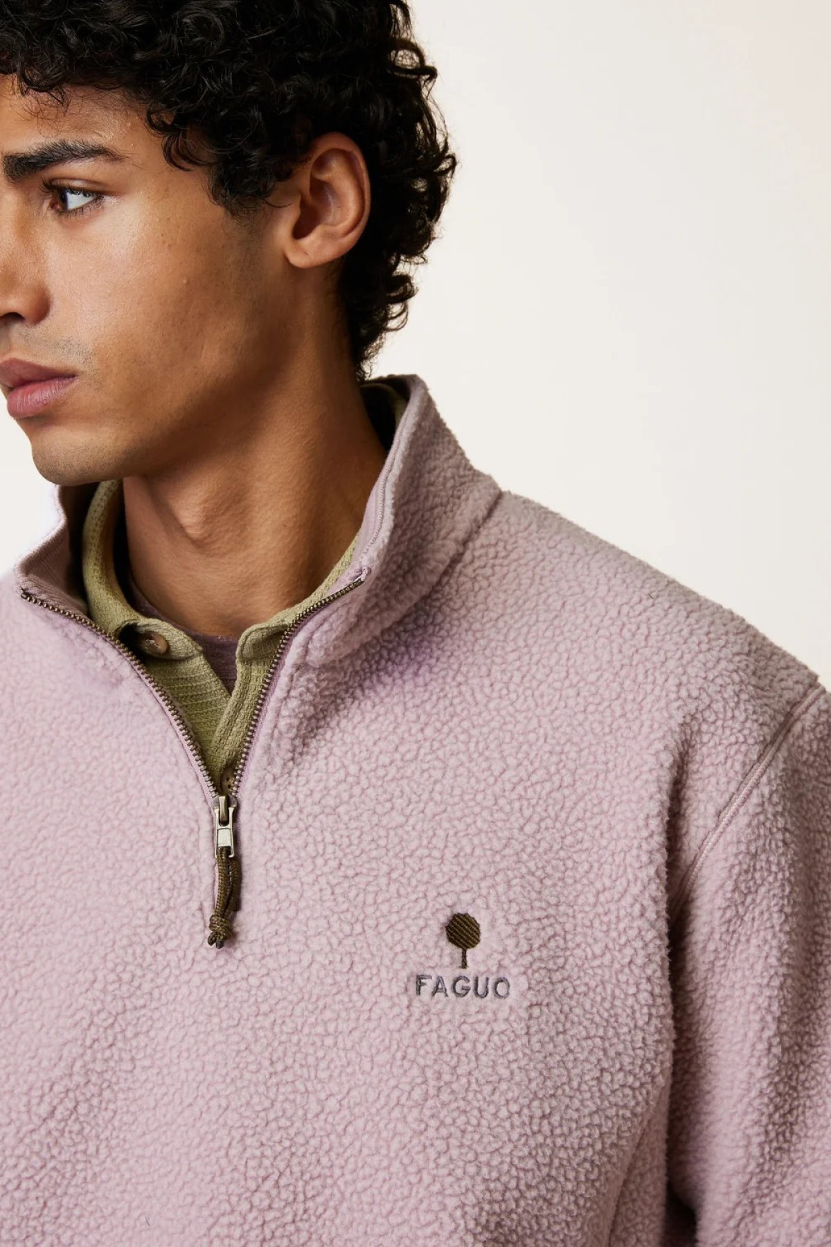 faguo pull camionneur polaire aubiac mauve (4)