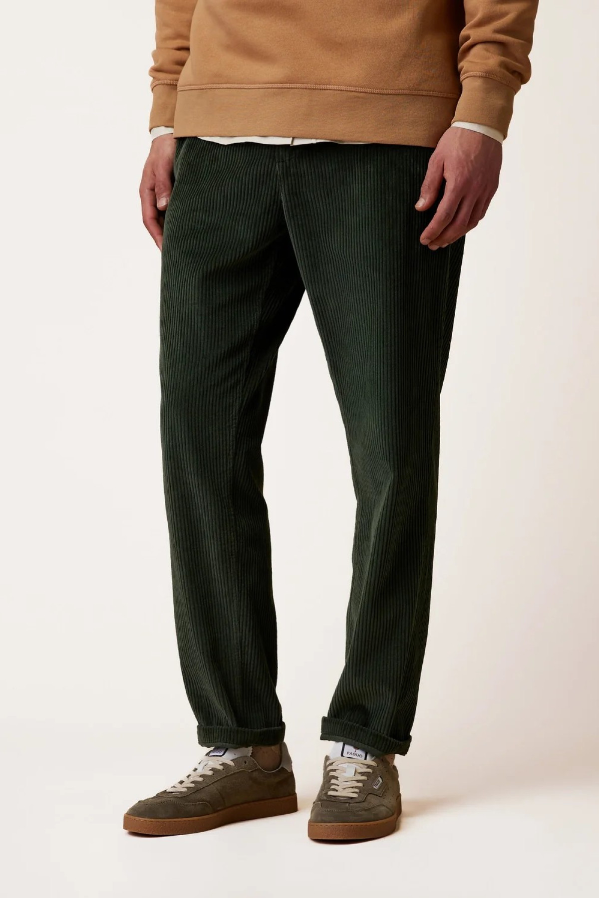 faguo pantalon velours dreuille vert (1)
