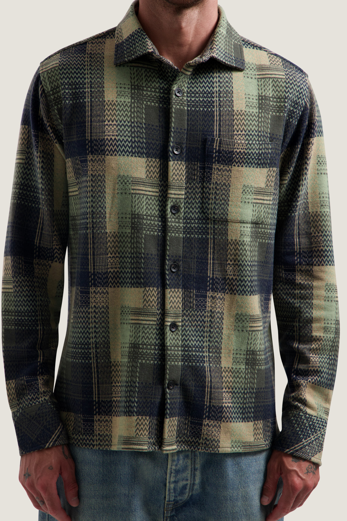 dstrezzed chemise gus check sand (4)