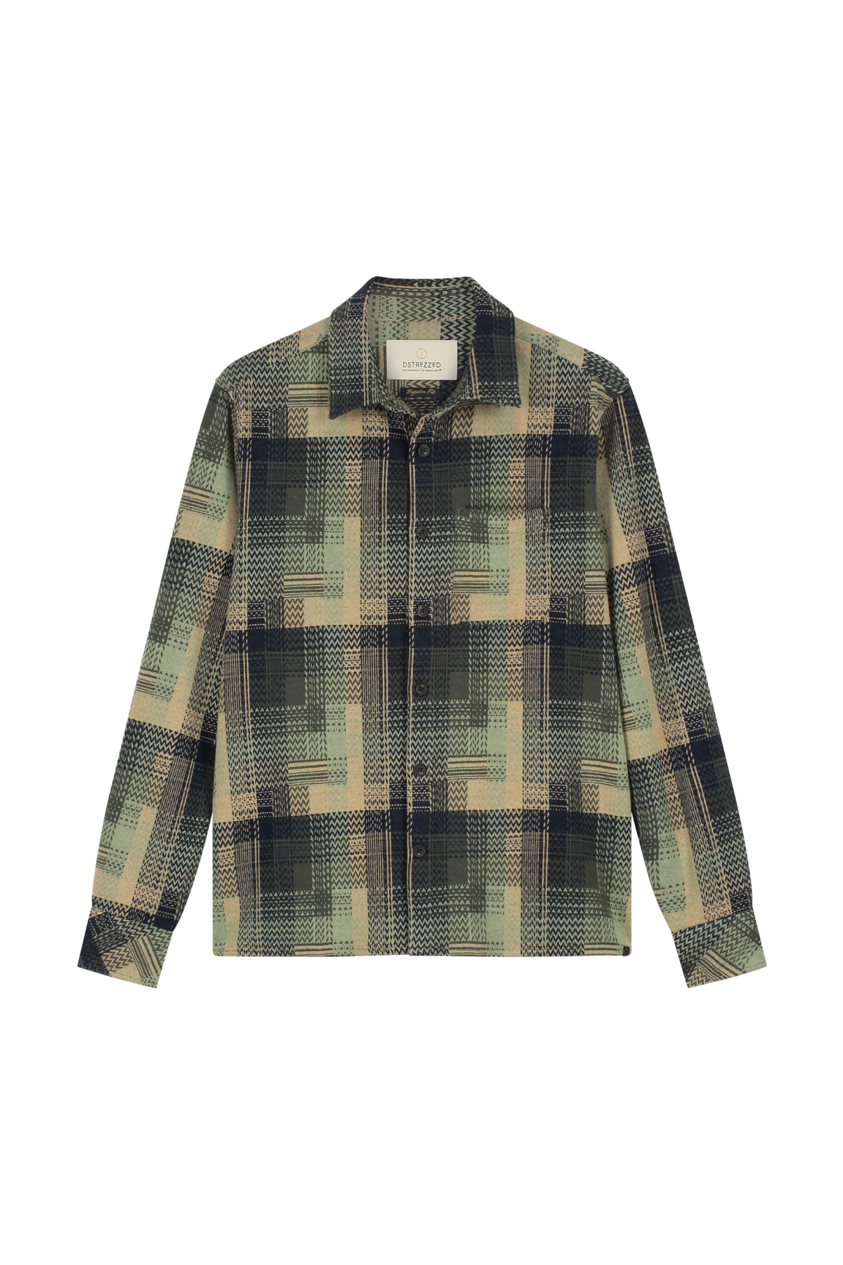 dstrezzed chemise gus check sand (5)