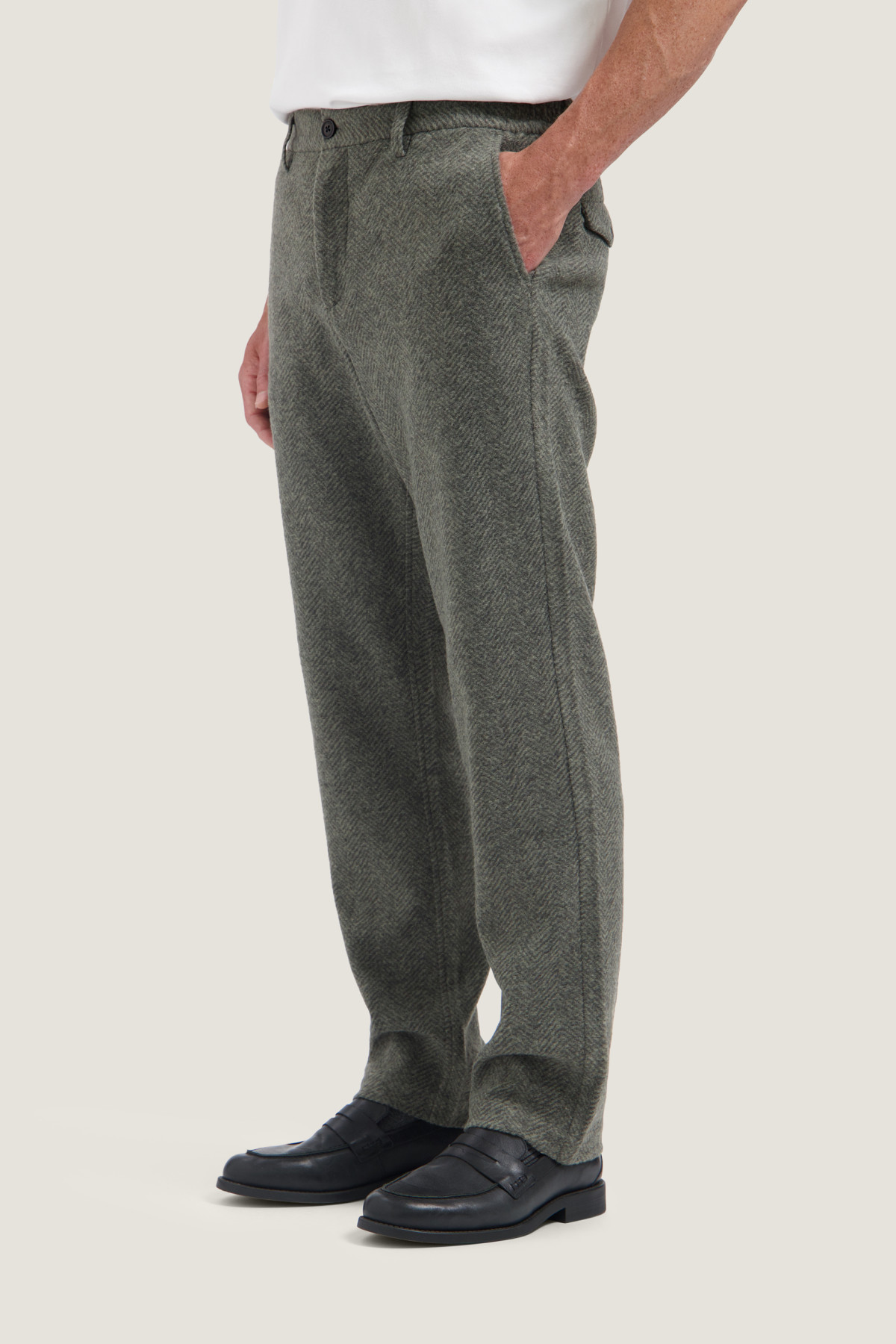 dstrezzed pantalon logan herringbone dark gray (2)