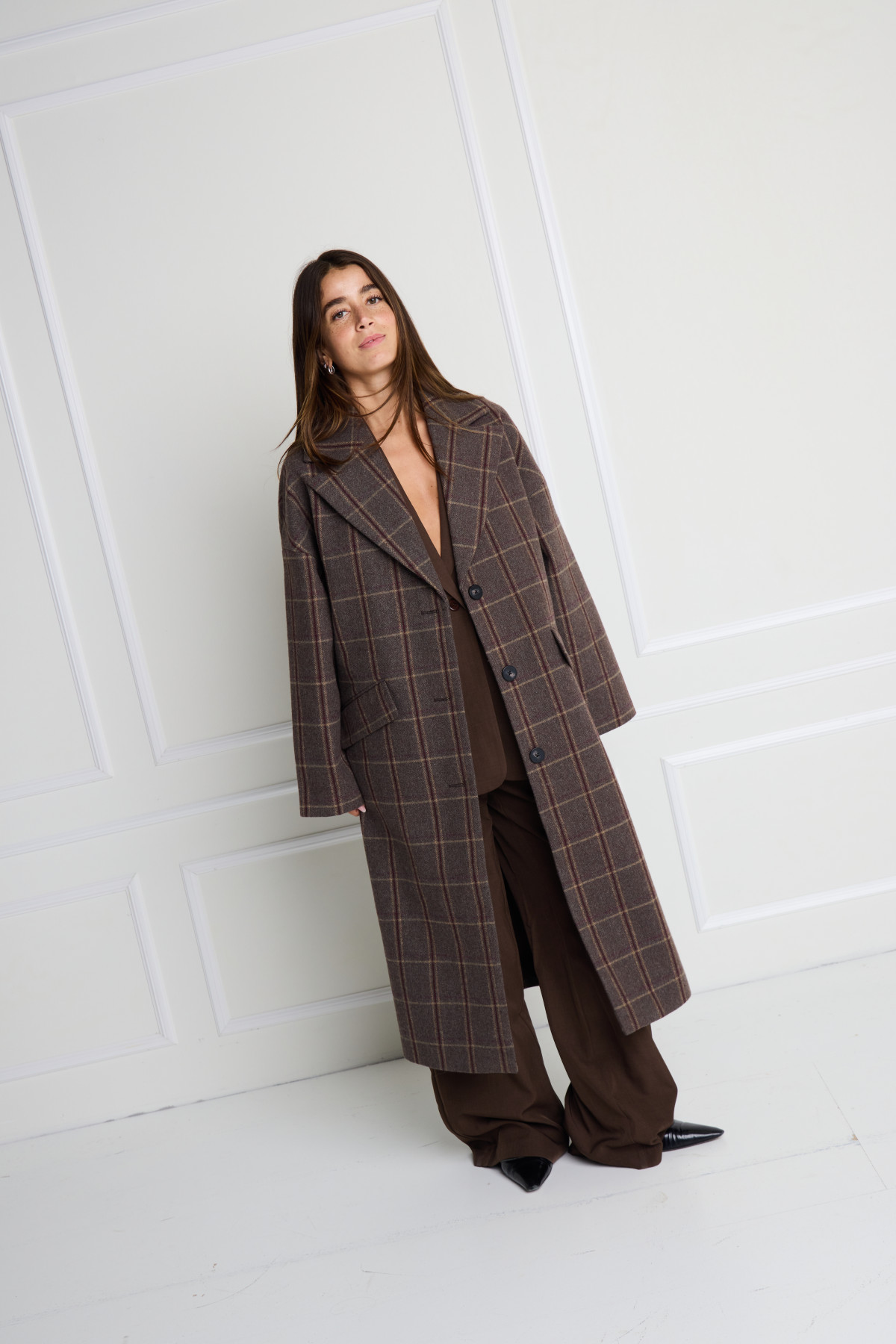 MANTEAU ICHI CARREAUX EMMALU 20118989 (4)