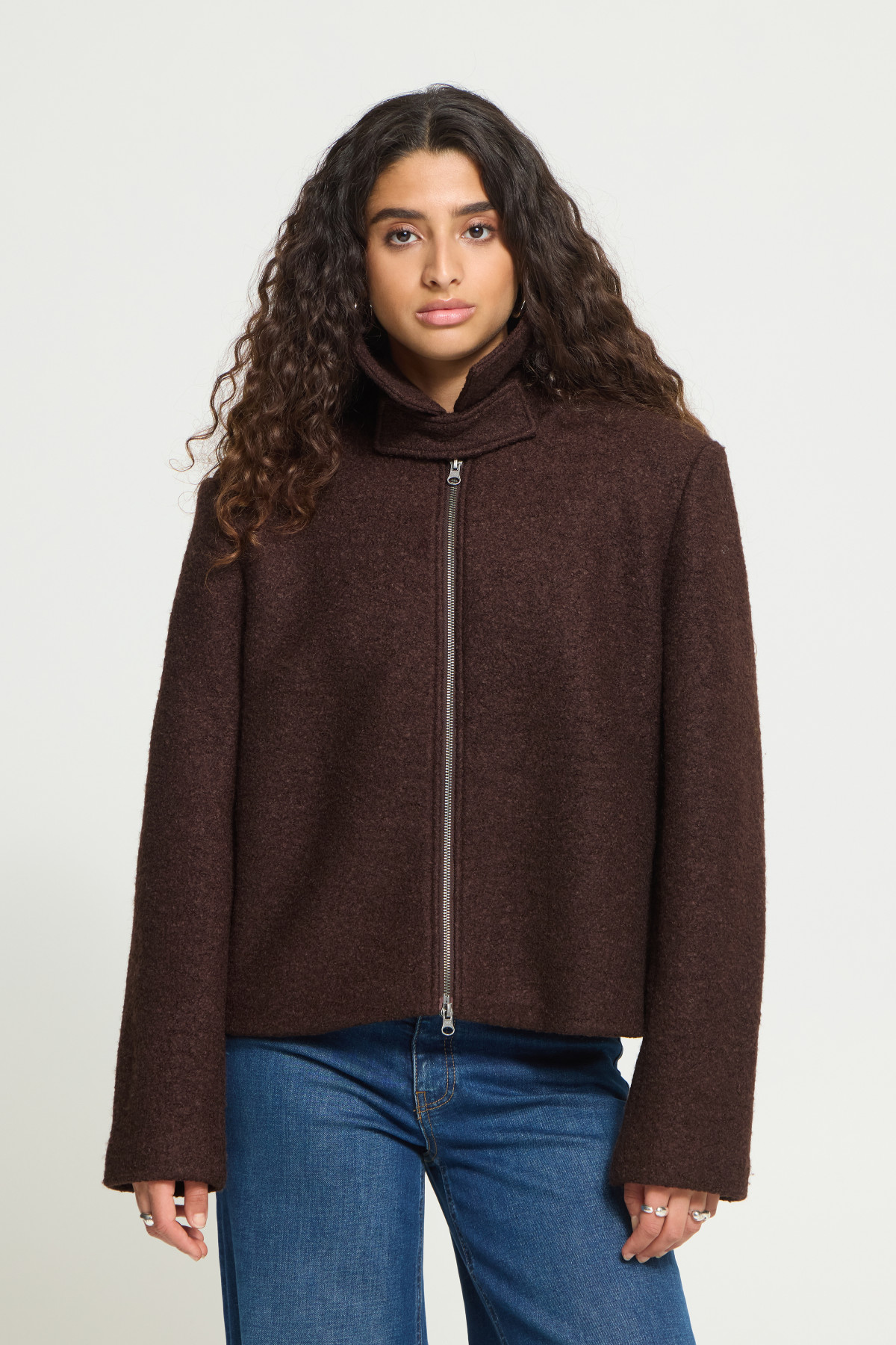 ICHI VESTE STIPA MARRON 20125846 (1)