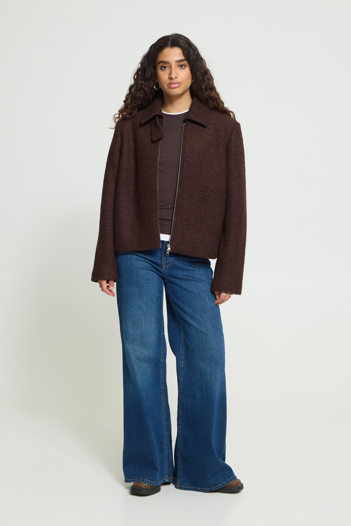 ICHI VESTE STIPA MARRON 20125846 (2)