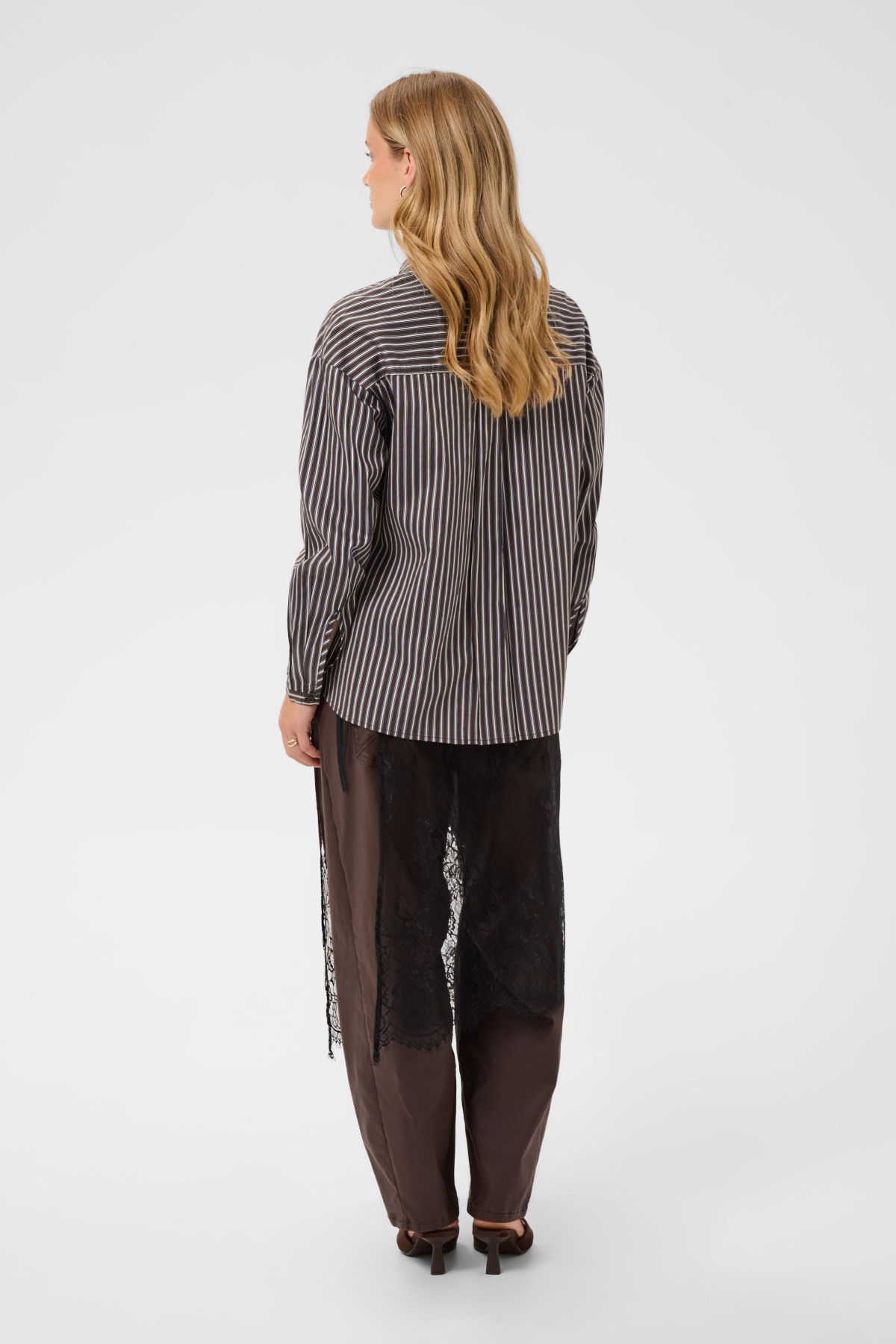 CReam blouse a rayures chocolat micca 10615595 (3)