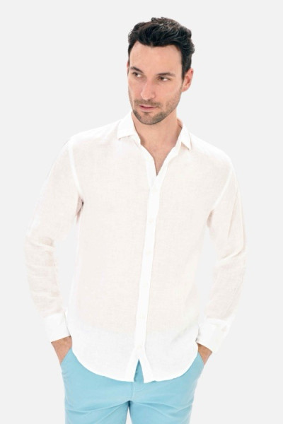 CHEMISE EN LIN BLANC