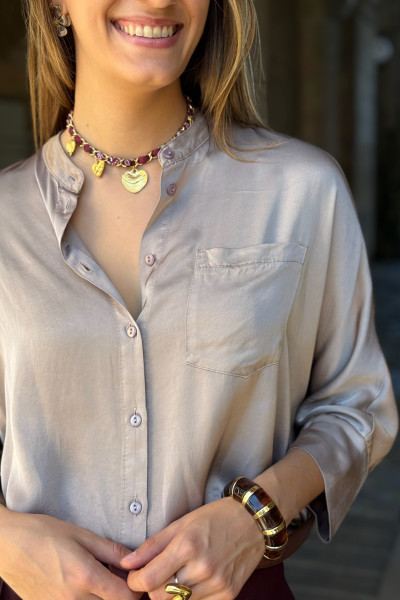 PAKO LITTO CHEMISE TAUPE  CH4015 
