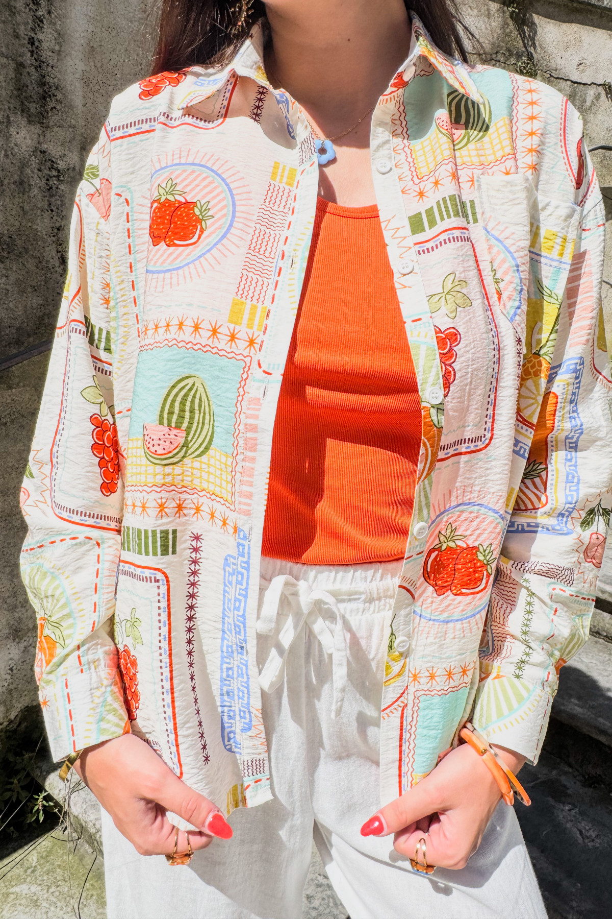 Chemise Imprimée Fruits 15H725