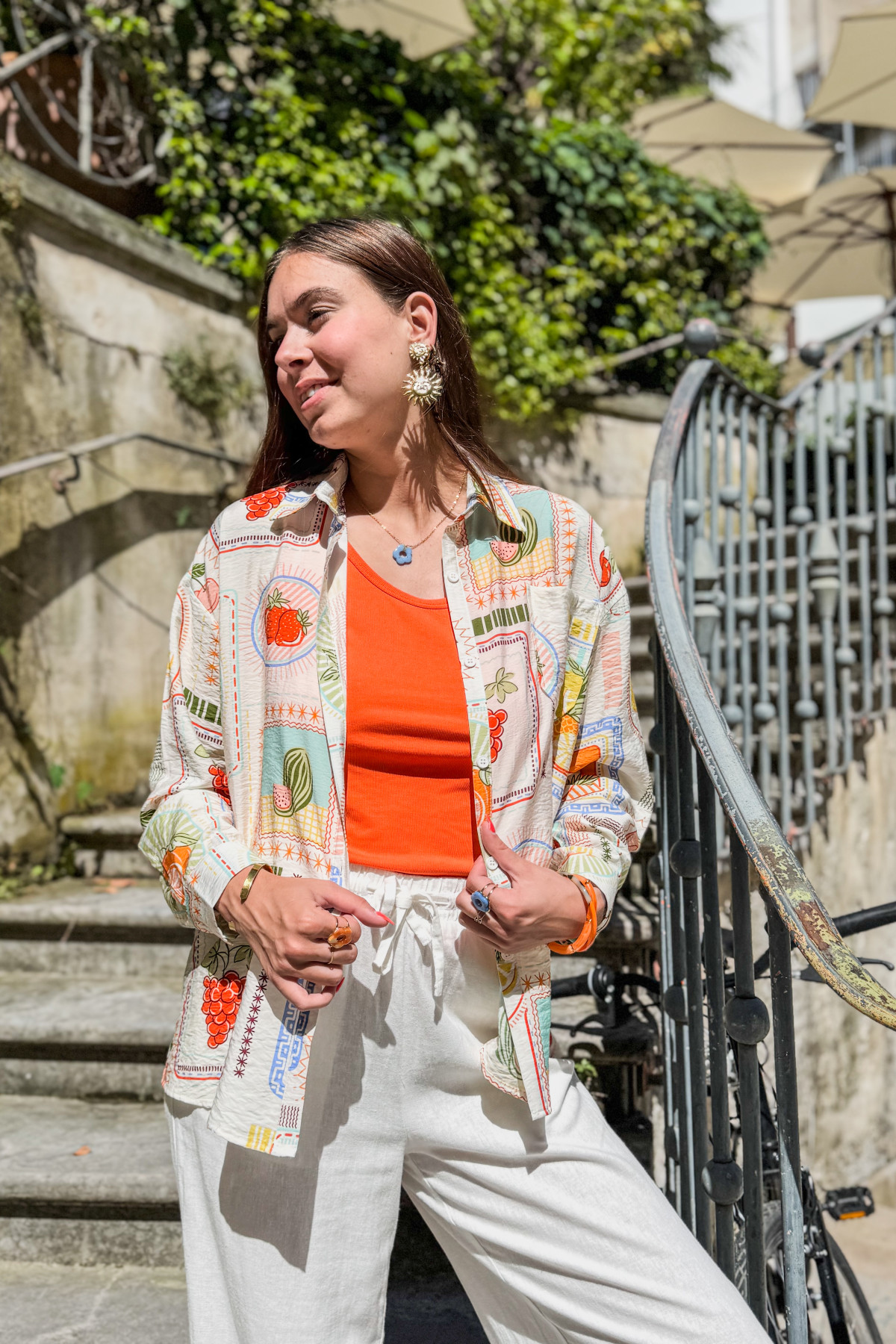 Chemise Imprimée Fruits 15H725
