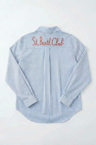 chemise st barth club à rayures 5355