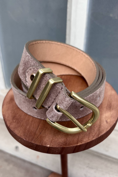 CHUMMY CEINTURE EN CUIR TAUPE