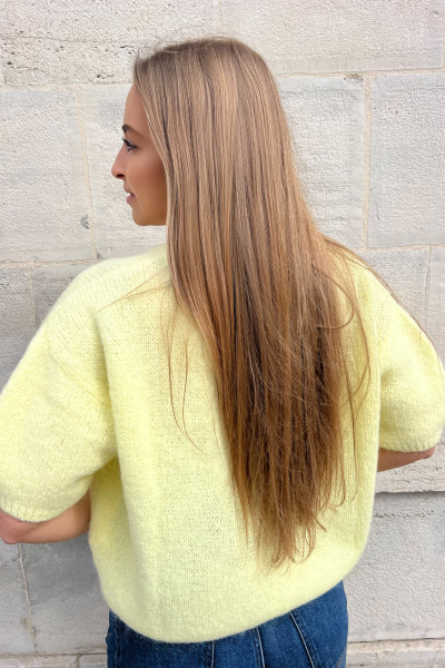 chummy gilet lili manches 3/4 jaune 7529