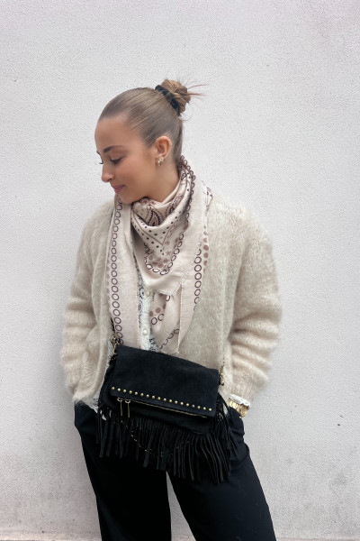 chummy pochette louisa à franges noir 087