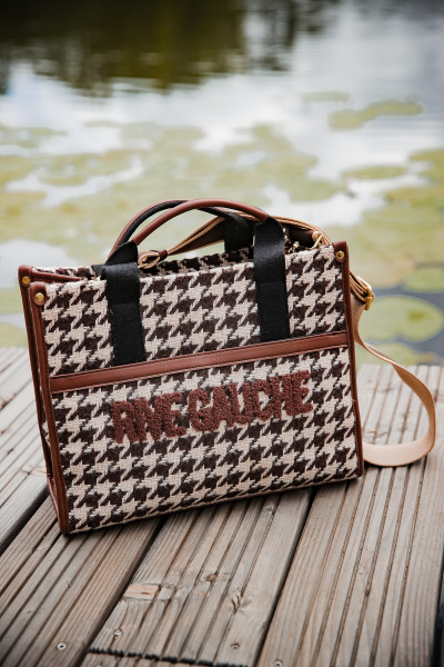 CHUMMY SAC 6242 KAISY RIVE GAUCHE FEMME PIED DE POULE MARRON 