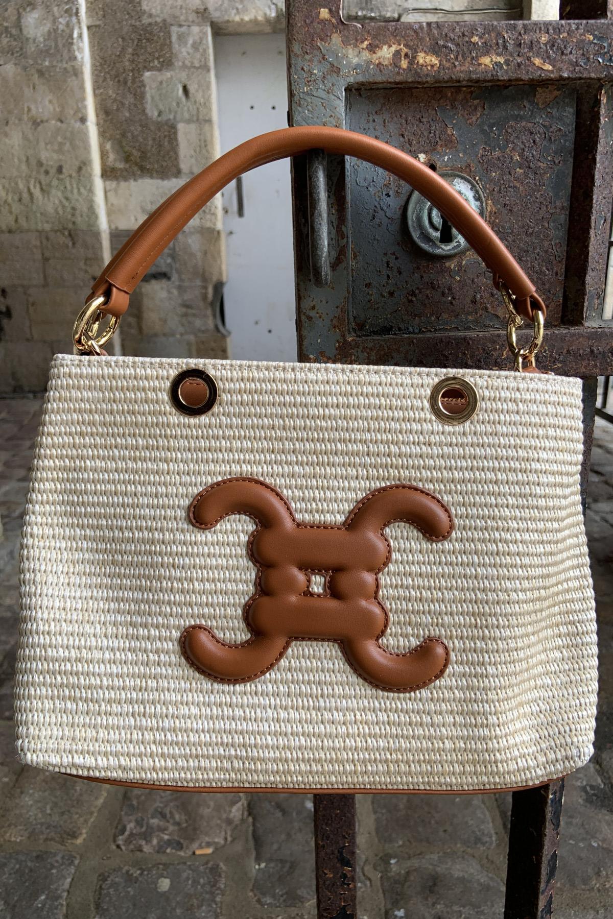 CHUMMY SAC BEIGE ESTELLE 6390 PAILLE 
