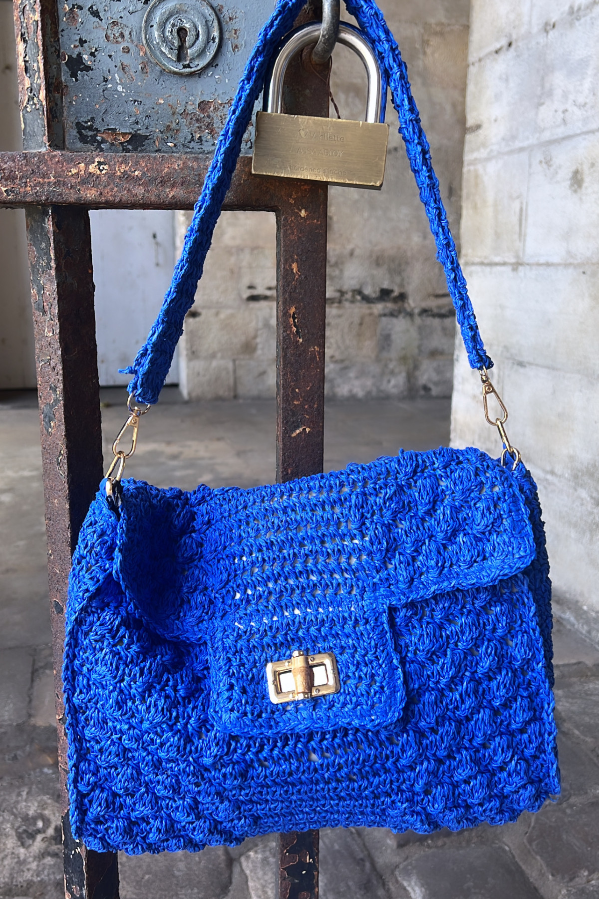 CHUMMY SAC BLEU KSB801  raphia 