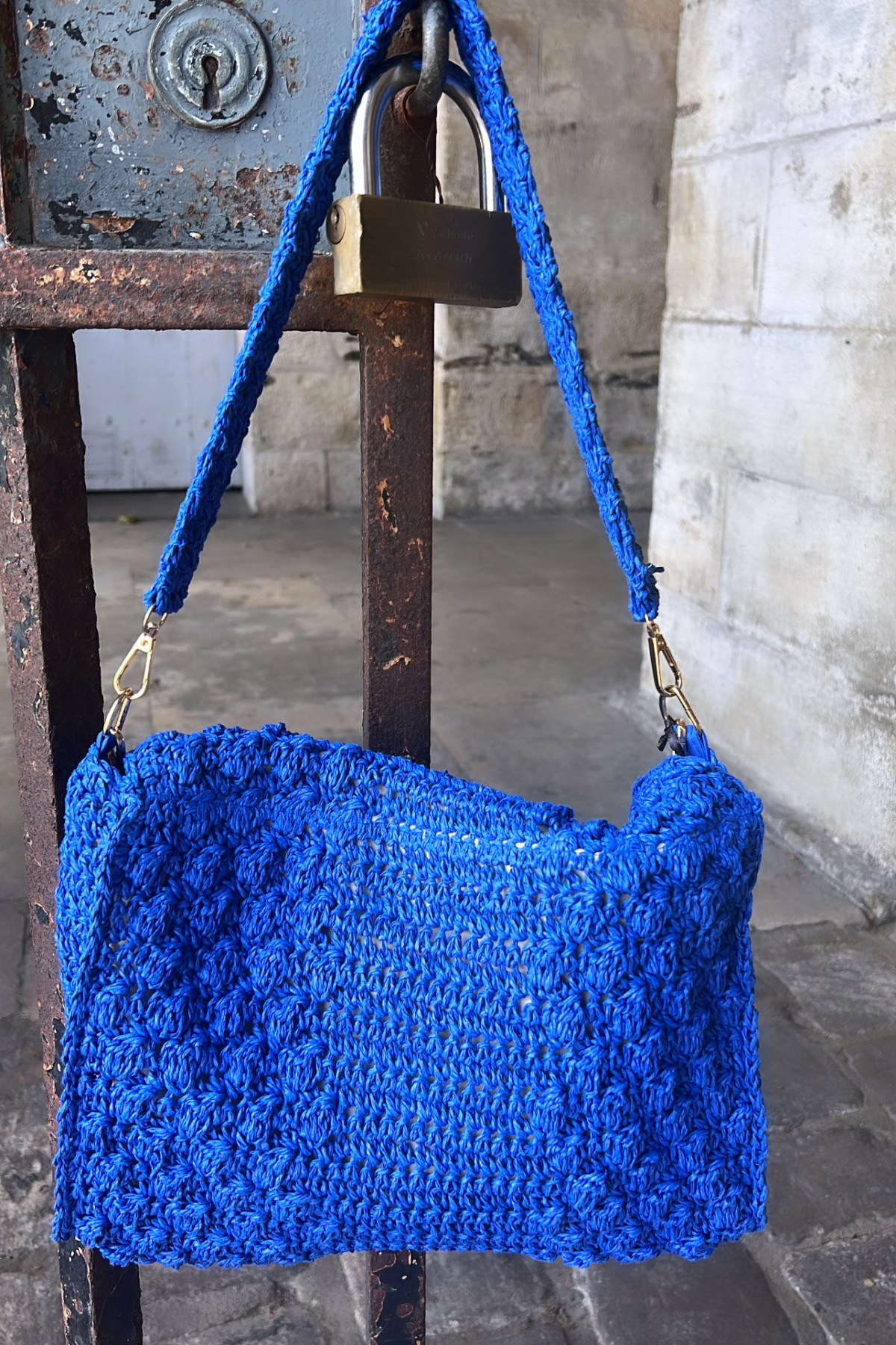 CHUMMY SAC BLEU KSB801  raphia 