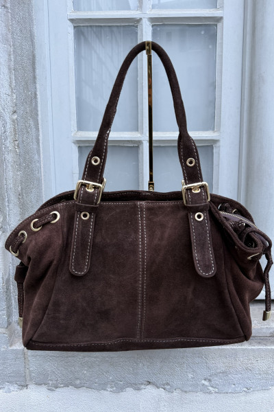 chummy sac en cuir choco 066