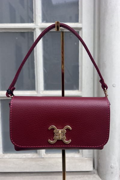 chummy sac vim en cuir grainé vert vimoda 260