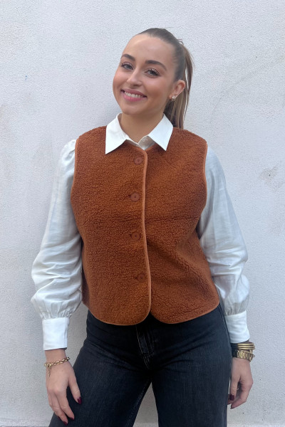 CHUMMY SHERPA SANS MANCHES 384