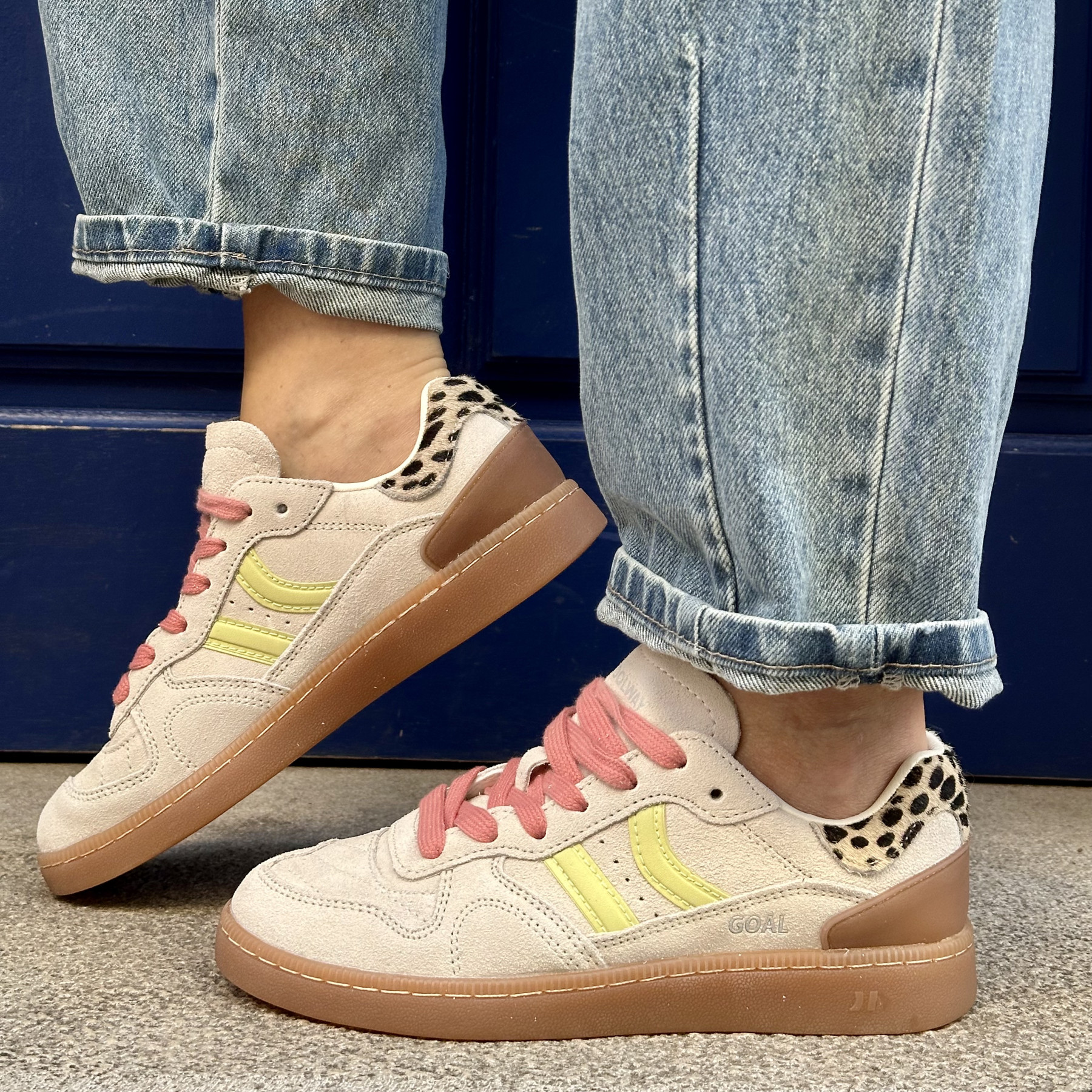 COOLWAY BASKET GOAL 7633297 WPK BEIGE ET LEOPARD H25