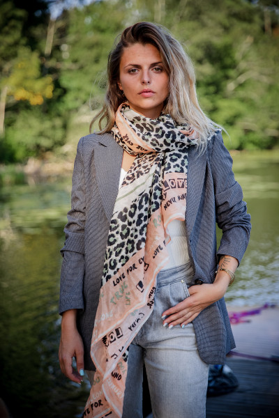 CORLEONE FOULARD FRIDA LEOPARD 