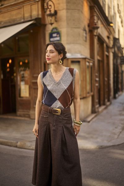 CREAM PULL SANS MANCHES HOPE 10615446