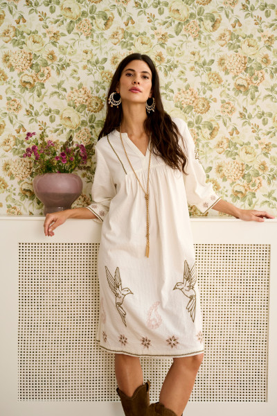 CREAM ROBE ROSETTA 4774