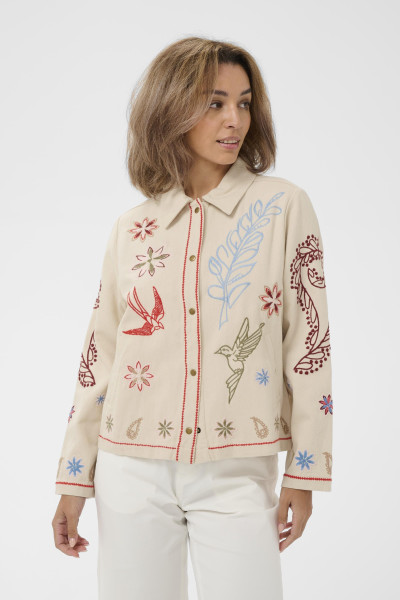 CREAM VESTE ROSETTA 4839