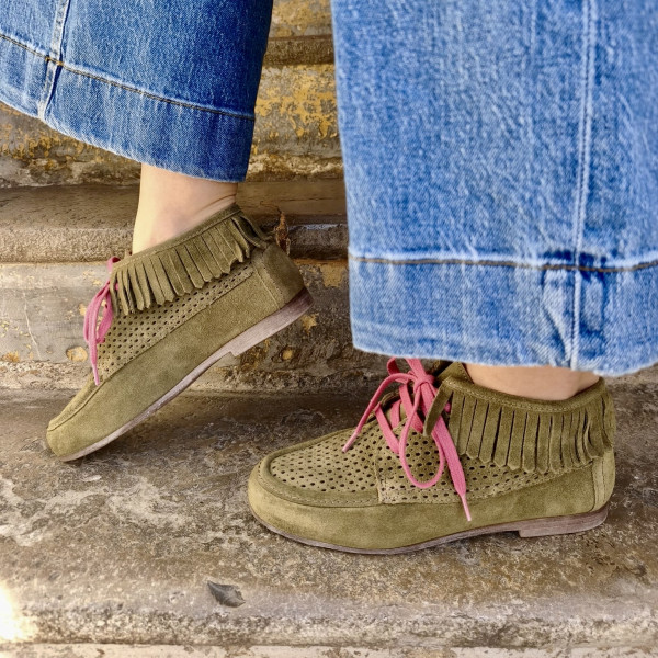 MKD DERBIES LIACE KAKI 