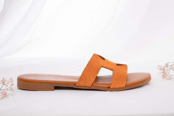 DONNA LUCCA MULES F114 ORANGE