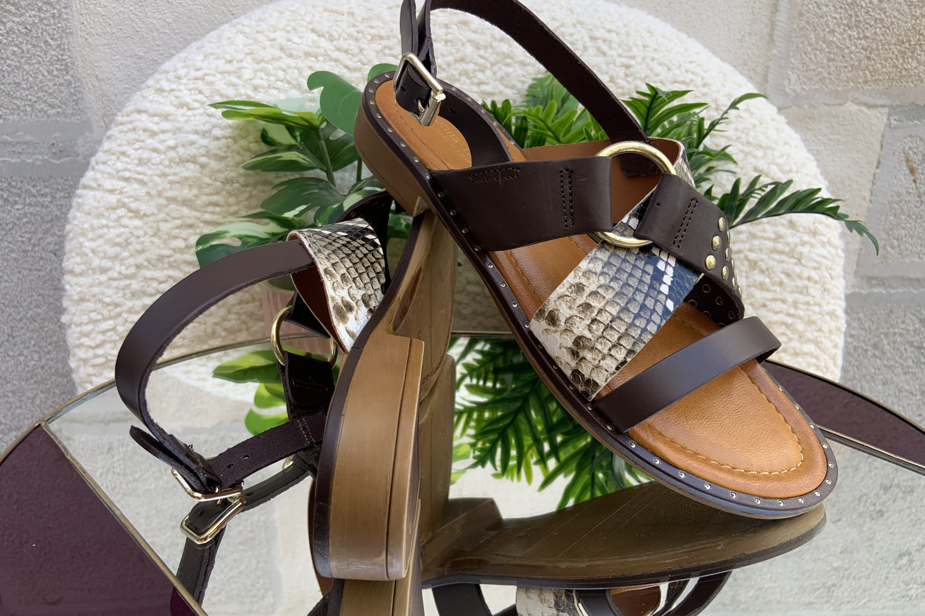 DONNA LUCCA SANDALES  PITON ROCK 1588 