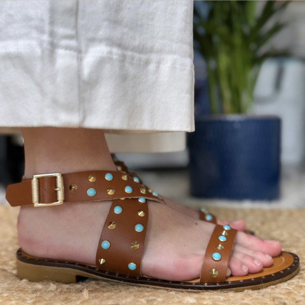 Donna Lucca sandales 1358 Marron