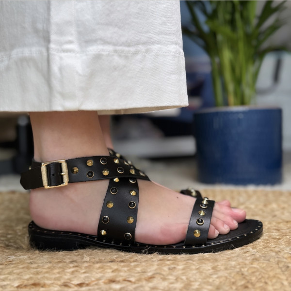 Donna Lucca sandales 1358 Noir