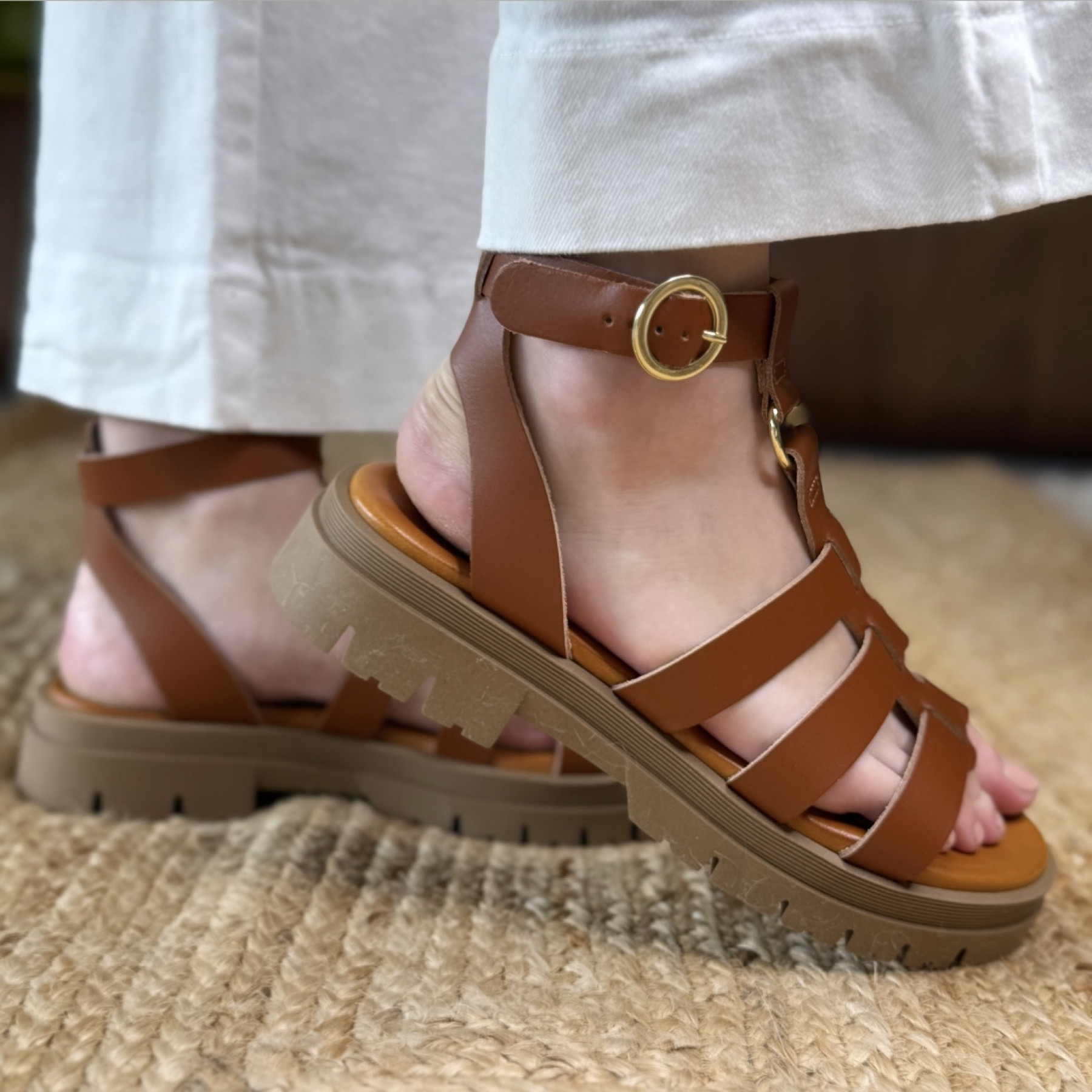 Donna Lucca sandales 1667 marron