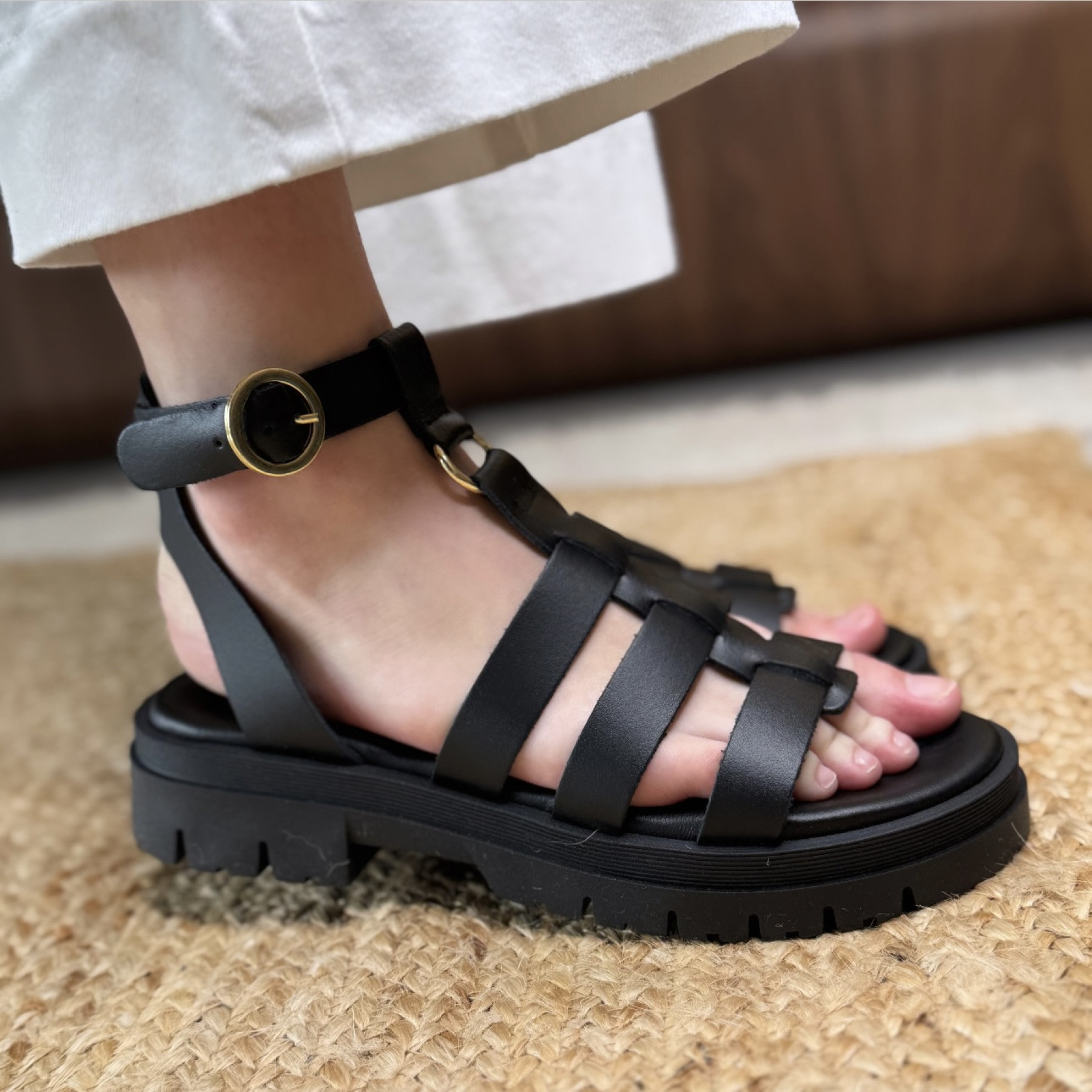 Donna Lucca sandales 1667 Noir