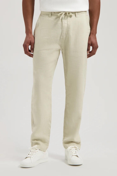 dstrezzed pantalon en lin beige james beach pant