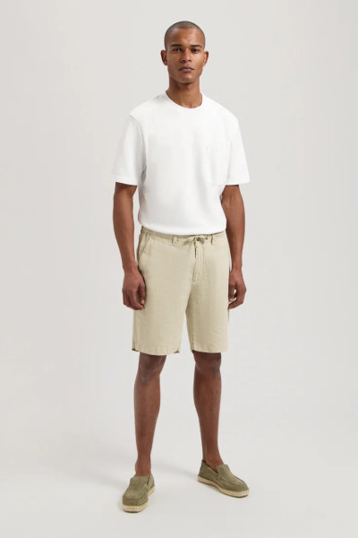 DSTREZZED SHORT EN LIN BEIGE