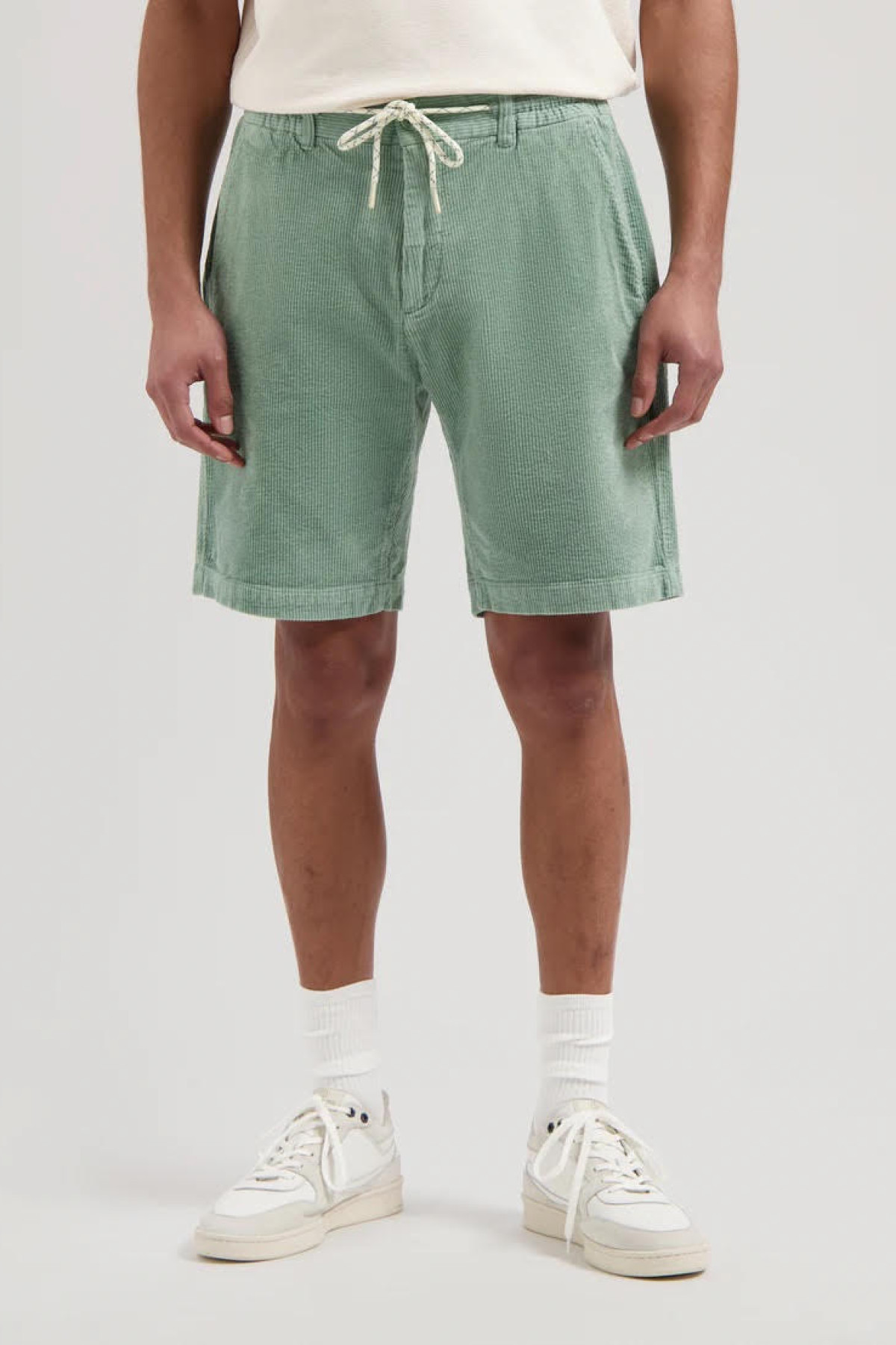 dstrezzed short en velour vert d'eau