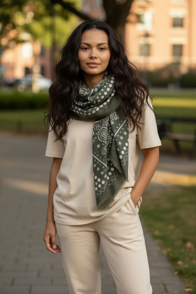 CHUMMY ECHARPE BANDANA 106 KAKI