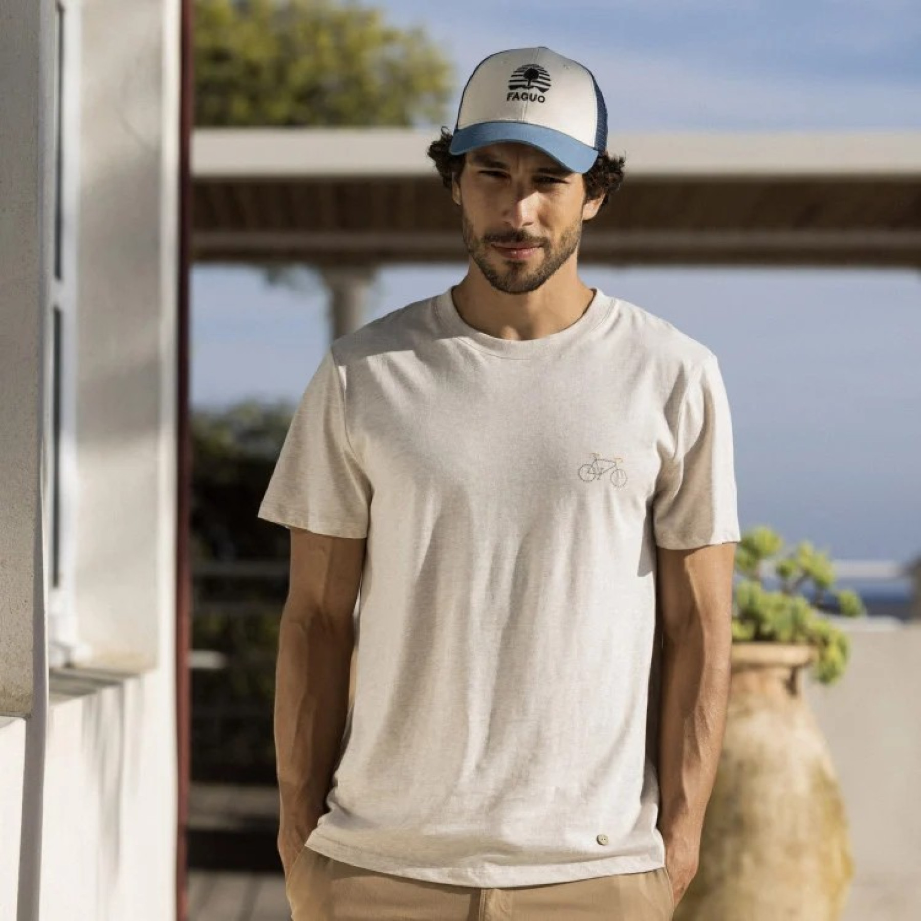 faguo casquette trucker bleu