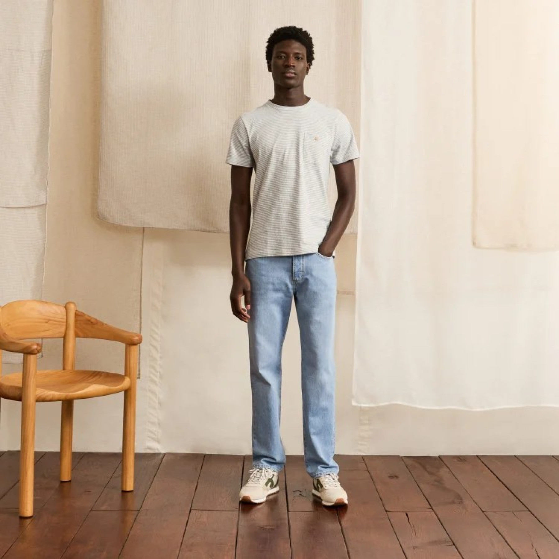 faguo jean denim clair
