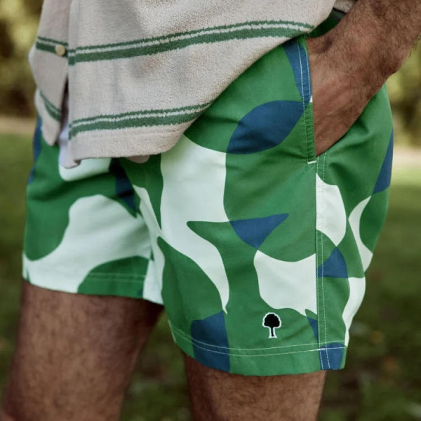 faguo maillot de bain mimizan écru et vert