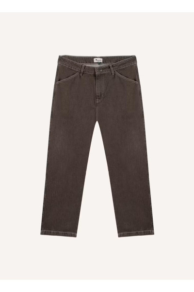 faguo pantalon denim loose mauve