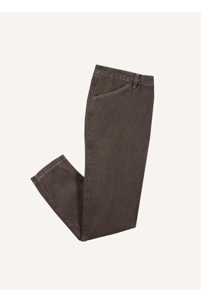 faguo pantalon denim loose mauve